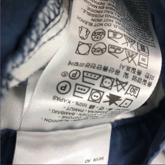 4/$45 LEVI’S Navy Blue Flat Front Khaki Chino Shorts 33 - Picture 8 of 9